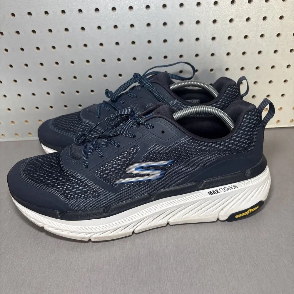 Skechers Max Cushioning Premier 2.0 Vantage Mens Sz 12 Blue Navy Shoes Sneakers